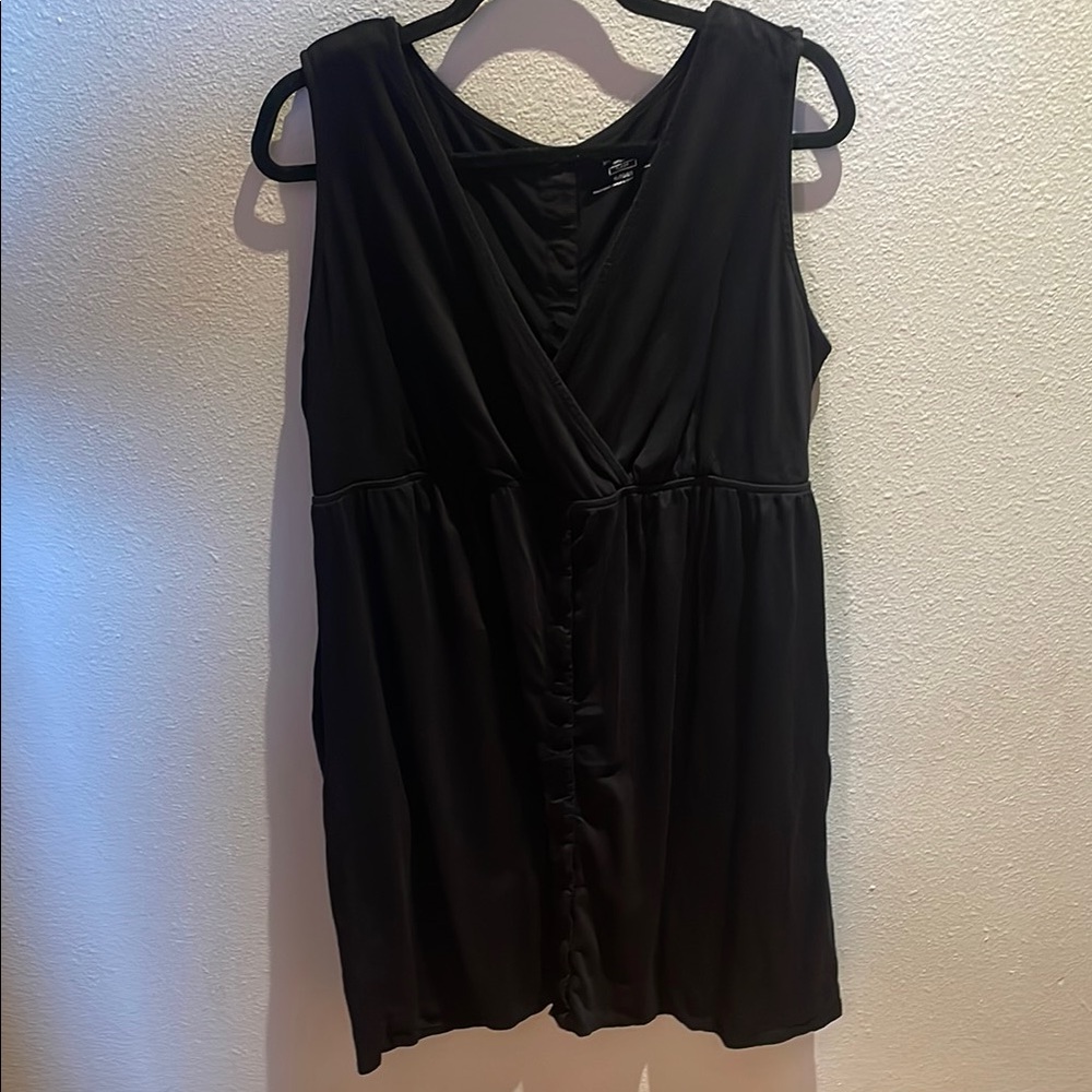Motherhood Maternity Black Sleeveless Wrap Pajama Top